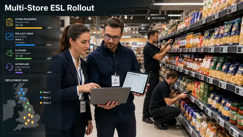 -Stapan law law a matu Electronic Shelf Label hpe garan gachyan na masing
