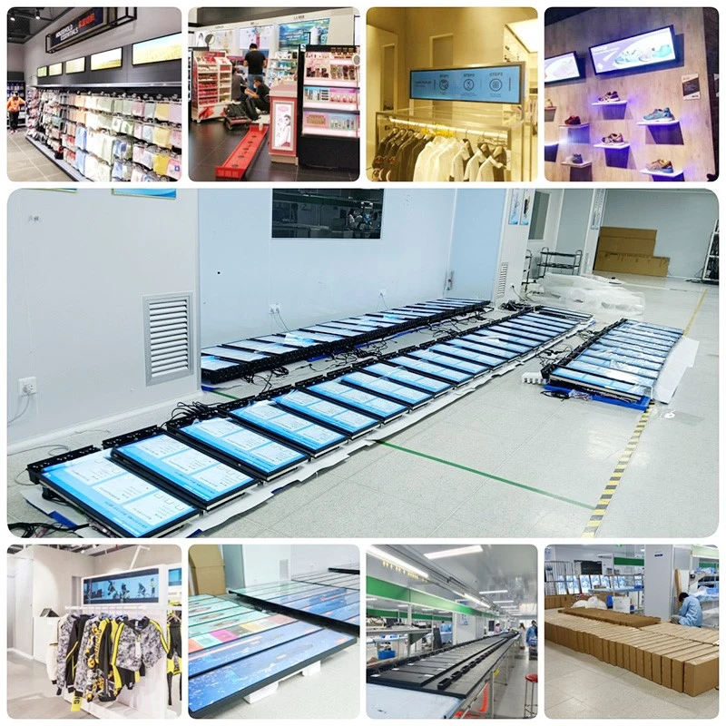 49 INCH LCD Bar Display SCREEN With Light Box -two Screens Connected
